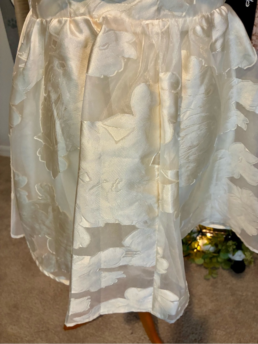 Altar'd State Ivory Floral Jacquard Mini Dress - Picture 9 of 13